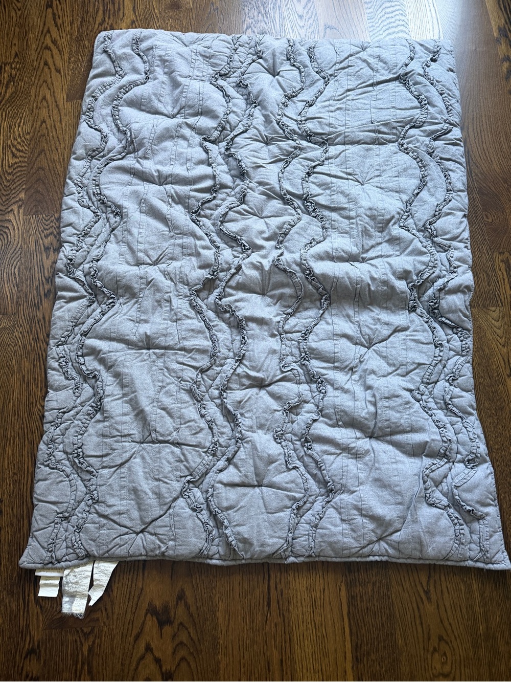 Emmitt and Merritt Pottery Barn kids ruffled toddler quilt